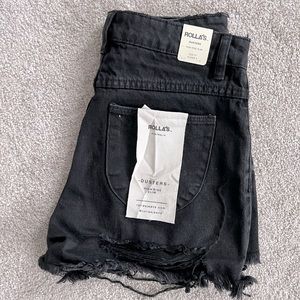 BRAND NEW ✨ Rolla black Duster Shorts size 27